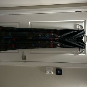 Alice and Olivia black and multi colour gown